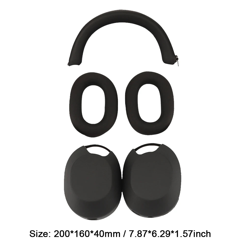 Silicone Headphones Protective Case Cover Headbeam Protector Sleeve Soft Skin Protector for Sony WH-1000XM5 Accessories