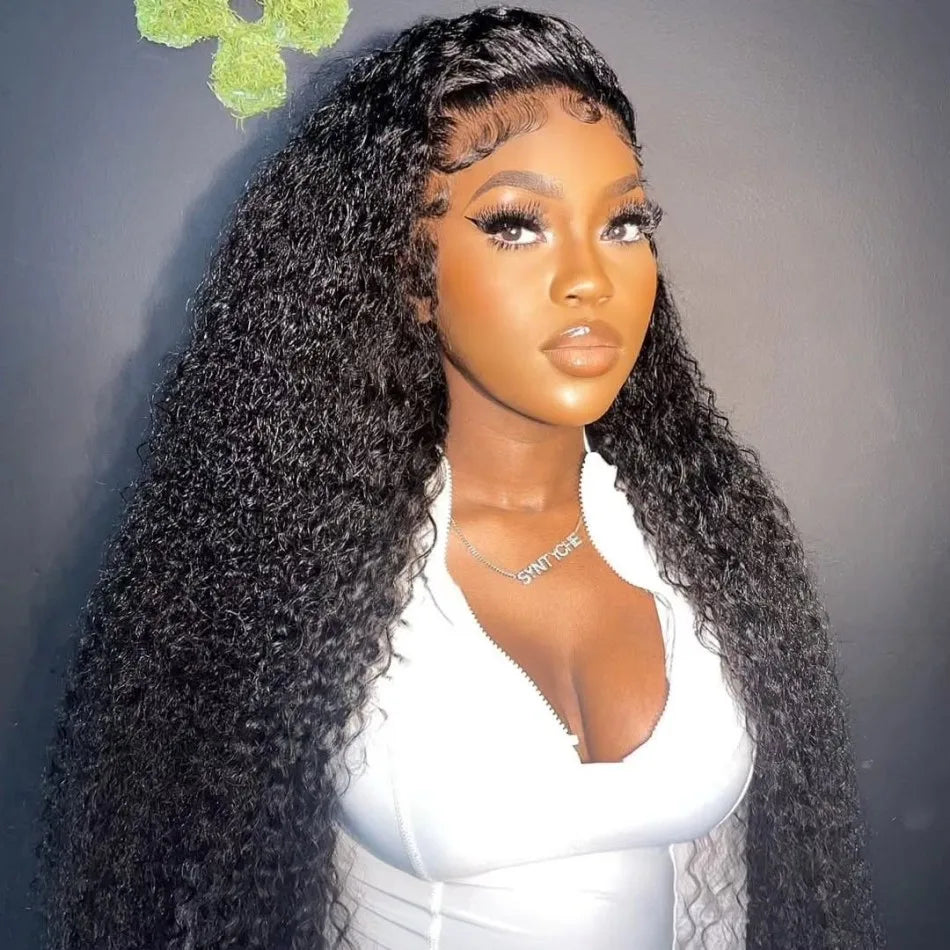 Deep Wave Lace Frontal Wigs Human Hair 220 Density 30 32 Inch Hd Lace Front Wigs Curly Brazilian For Black Women With Baby Hair