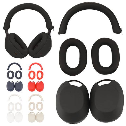 Silicone Headphones Protective Case Cover Headbeam Protector Sleeve Soft Skin Protector for Sony WH-1000XM5 Accessories
